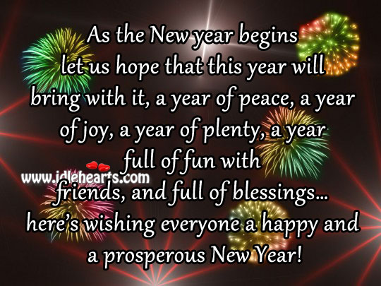 Happy & Prosperous New Year
