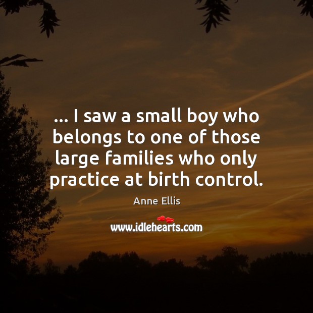 … I saw a small boy who belongs to one of those large Image