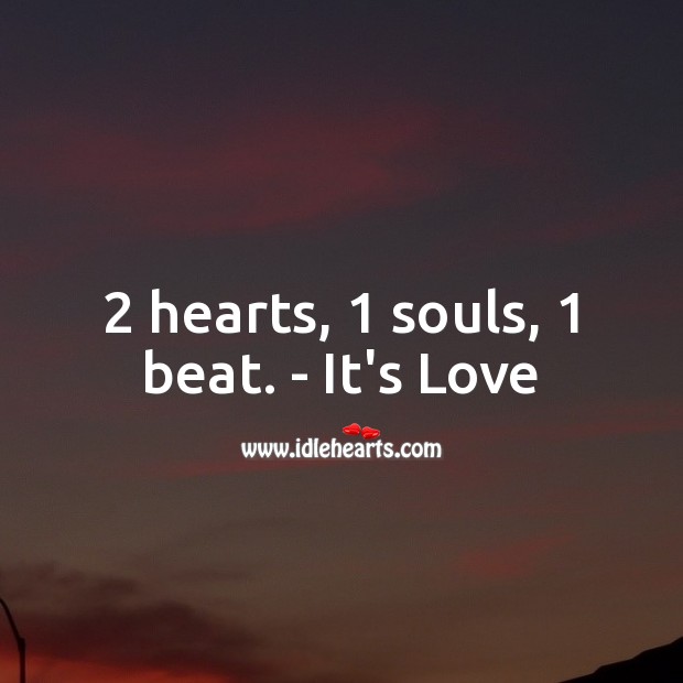 2 hearts, 1 souls, 1 beat. Image