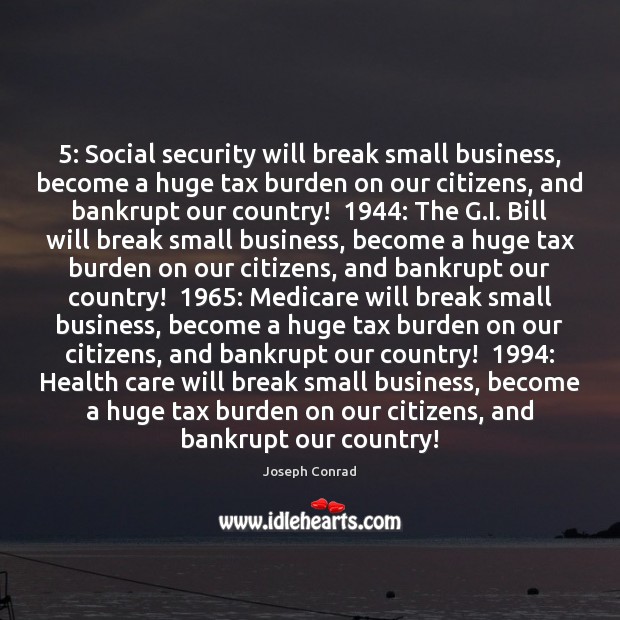 5: Social security will break small business, become a huge tax burden on Image