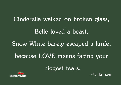 Cinderella walked on broken glass Image