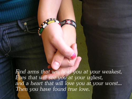 True love is when they love you at your worst True Love Quotes Image
