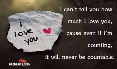 I can’t tell you how much i I Love You Quotes Image