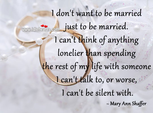 Want to be married Image