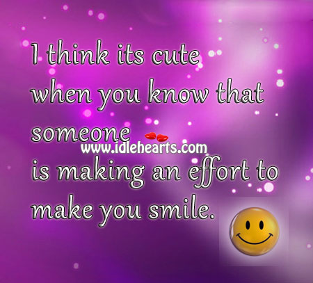 I think it’s cute when you know that someone.. Image