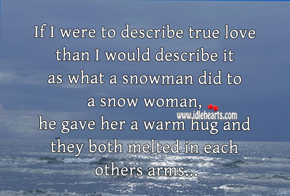 If I were to describe true love Love Quotes Image