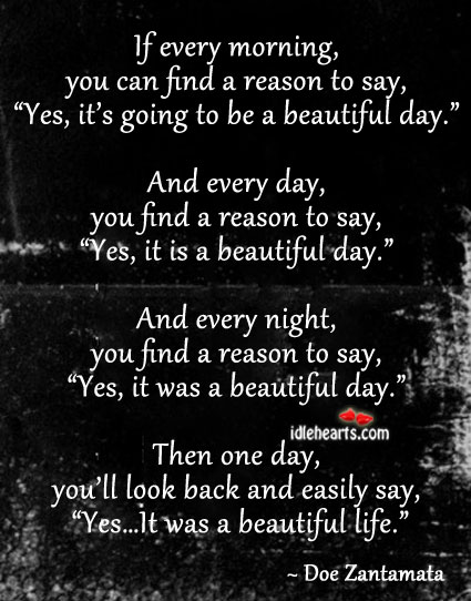 If every morning, you can find a reason to say… Image
