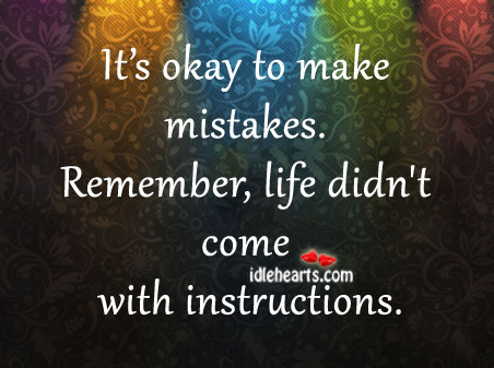 It’s okay to make mistakes. Remember Image