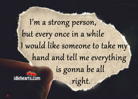 I like someone to take my hand and tell me everything Image
