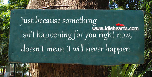 Something isn’t happening for you right now Image