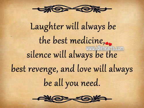 Silence will always be the best revenge Image
