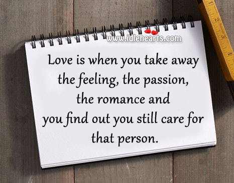 Find out you still care for that person. Image