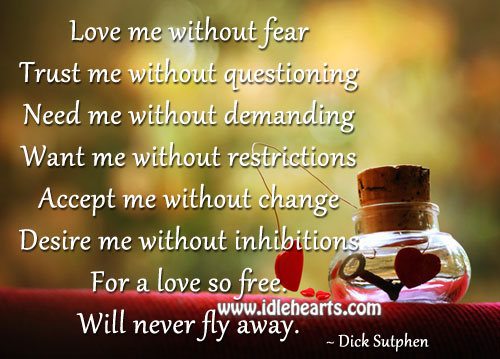 Love will never fly away! Image