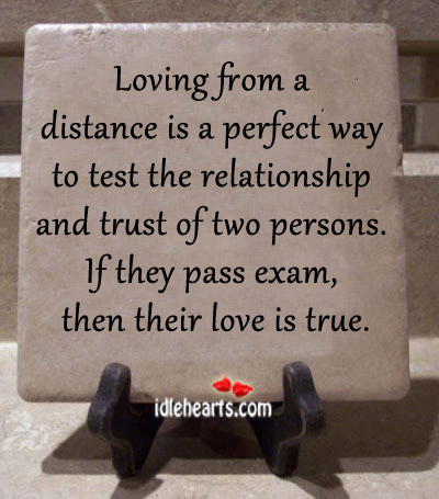 Loving from a distance is a perfect way to test Image