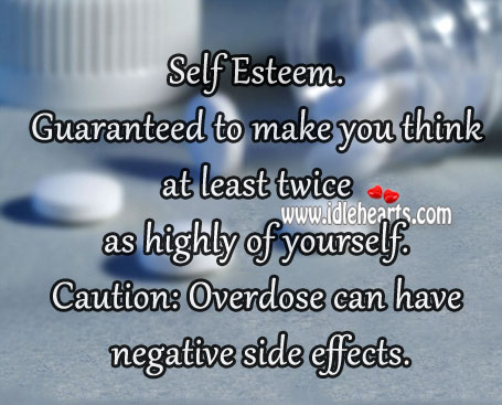 Caution: overdose can have negative side effects. Image