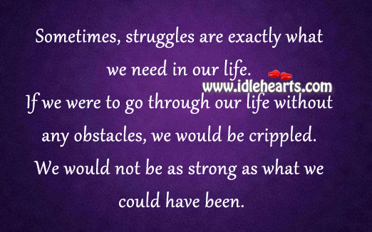 We would not be as strong as what we could have been. Image