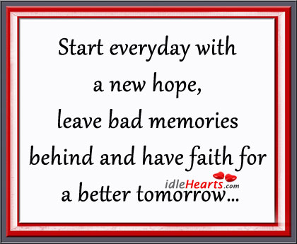 Start everyday with a new hope Image