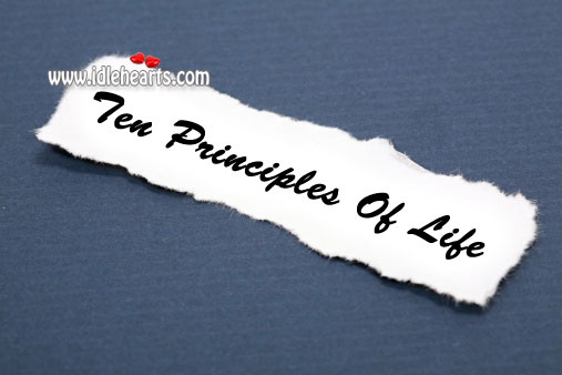 Ten principles of life Image
