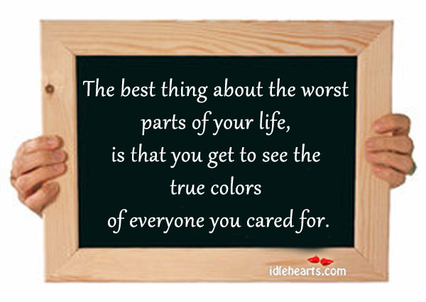 The best thing about the worst parts of your life Image