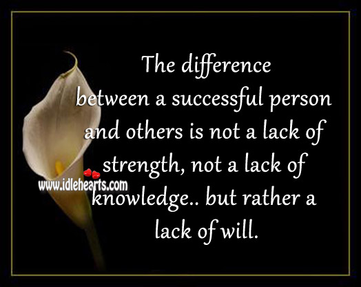 The difference between a successful person and others is.. Image
