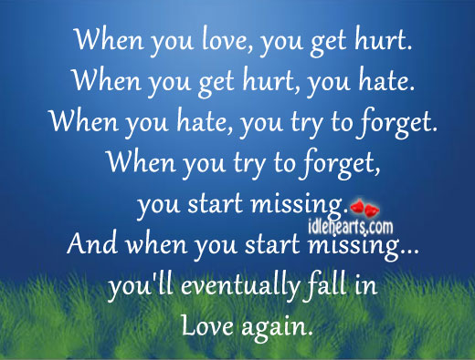 You’ll eventually fall in love again Image