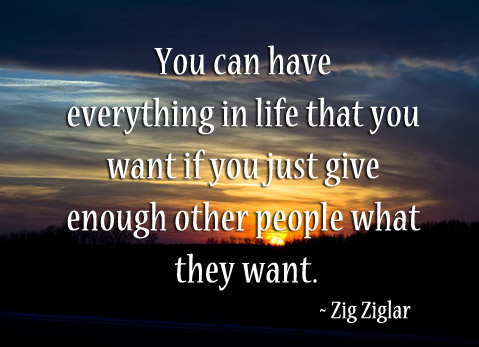 If you just give enough other people what they want. Image
