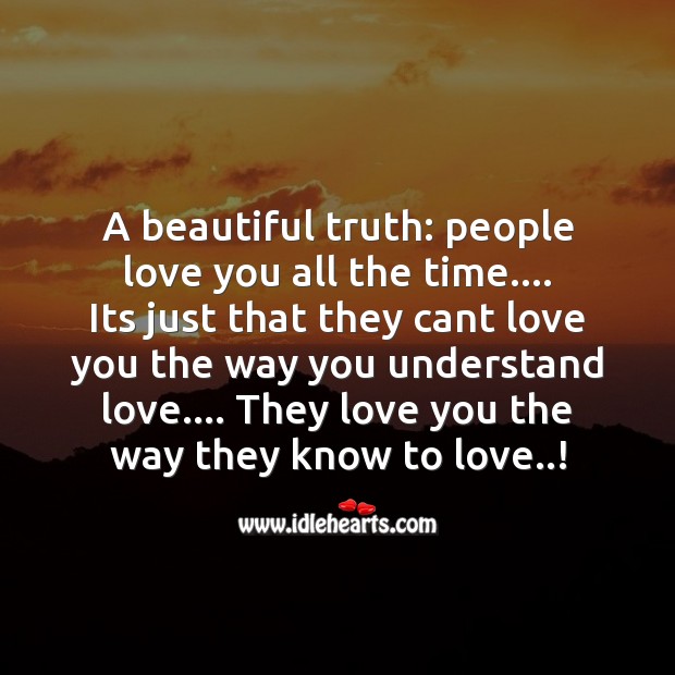 A beautiful truth Love Messages Image