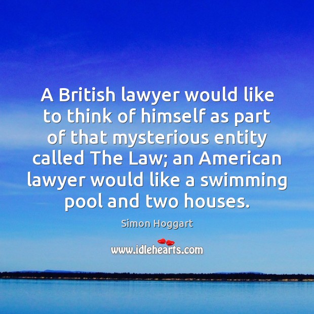 A British lawyer would like to think of himself as part of Image