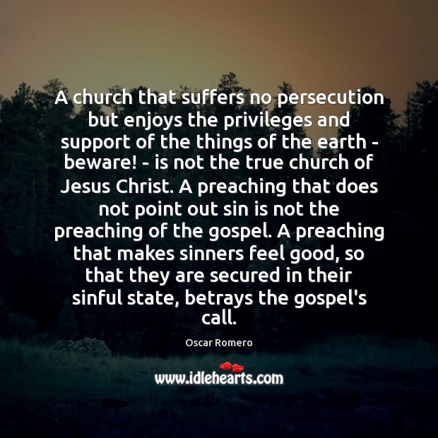 A church that suffers no persecution but enjoys the privileges and support Image