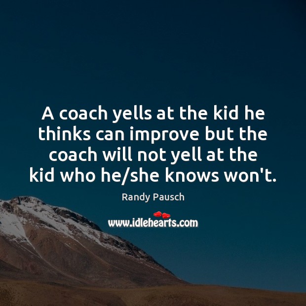 A coach yells at the kid he thinks can improve but the Image