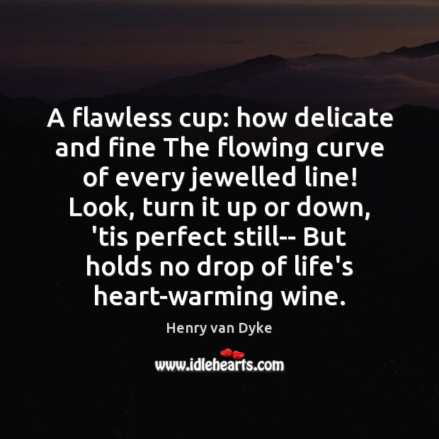 A flawless cup: how delicate and fine The flowing curve of every Image