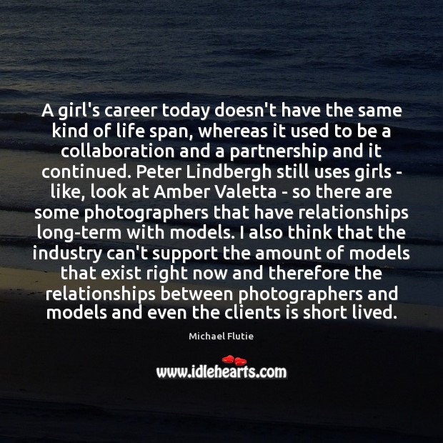 A girl’s career today doesn’t have the same kind of life span, Image