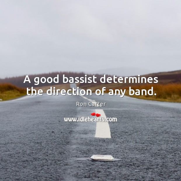 A good bassist determines the direction of any band. Image