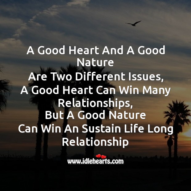 A good heart and a good nature Friendship Day Messages Image