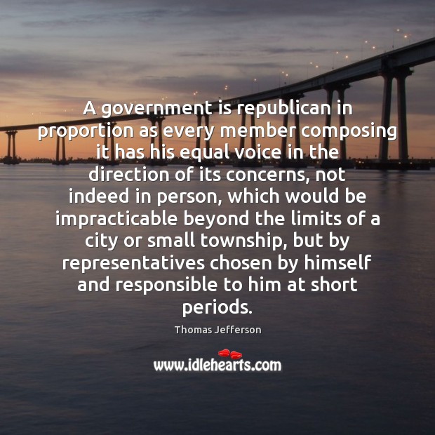 A government is republican in proportion as every member composing it has Image