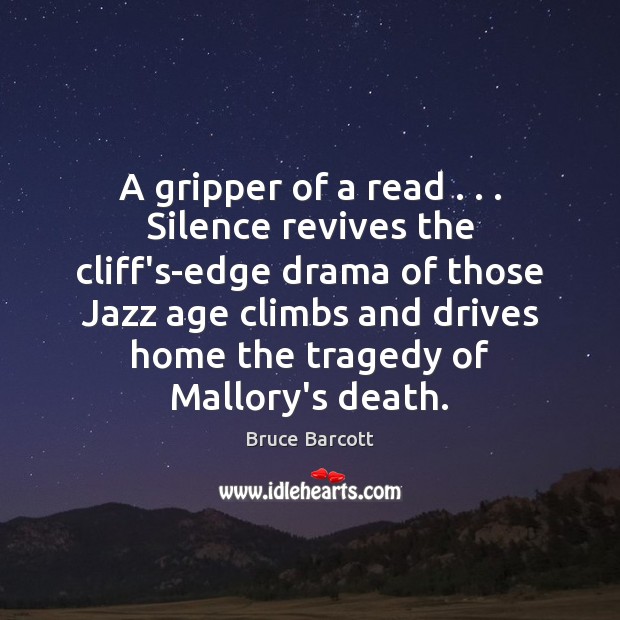 A gripper of a read . . . Silence revives the cliff’s-edge drama of those Image
