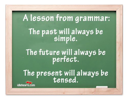 A lesson from grammar: Future Quotes Image