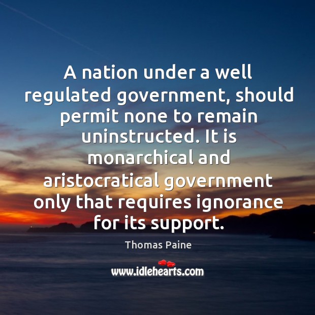 A nation under a well regulated government, should permit none to remain Image