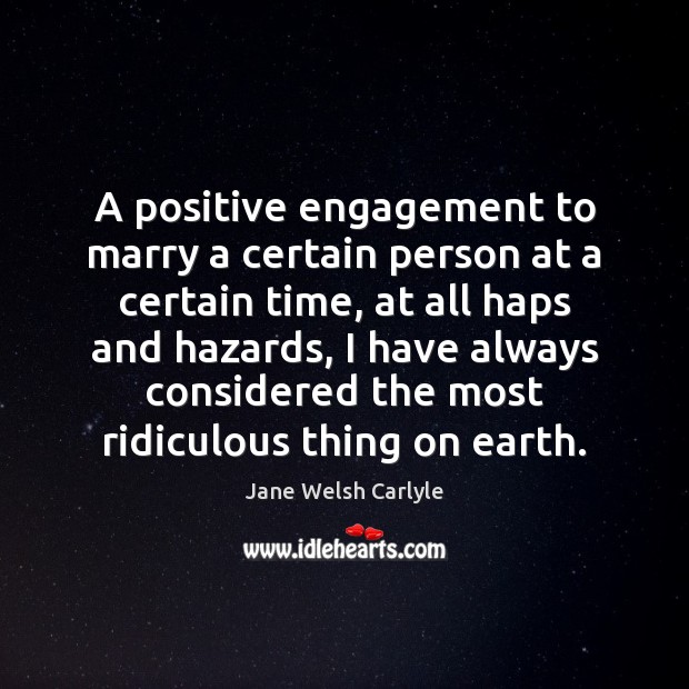 A positive engagement to marry a certain person at a certain time, Image