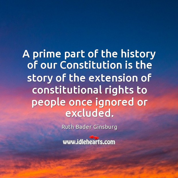 A prime part of the history of our Constitution is the story Image