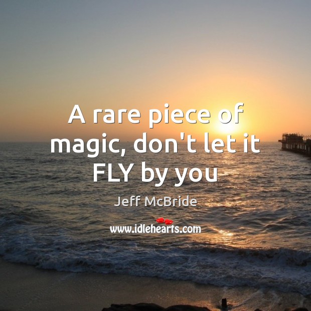 A rare piece of magic, don’t let it FLY by you Image