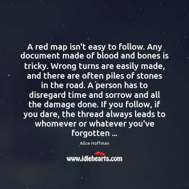 A red map isn’t easy to follow. Any document made of blood Image