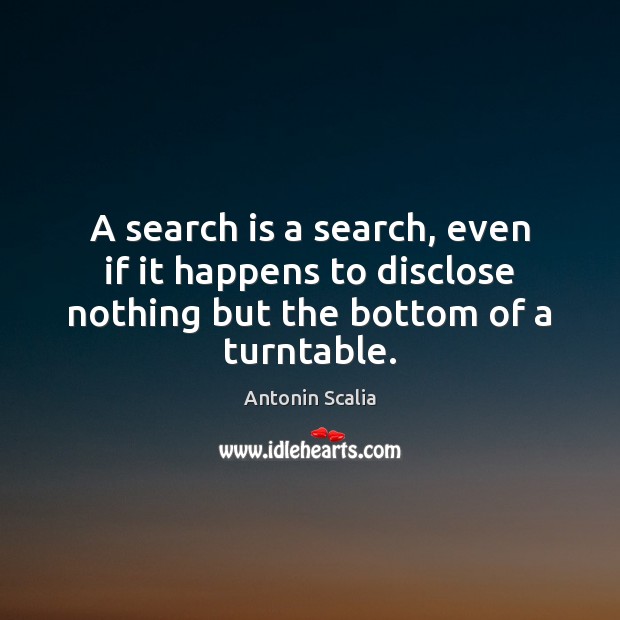 A search is a search, even if it happens to disclose nothing Image