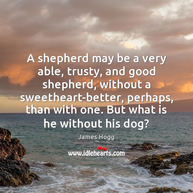 A shepherd may be a very able, trusty, and good shepherd, without Image