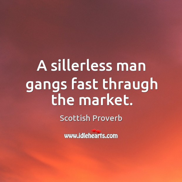 A sillerless man gangs fast thraugh the market. Image