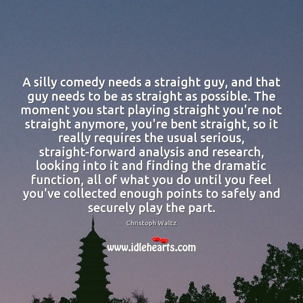 A silly comedy needs a straight guy, and that guy needs to Image