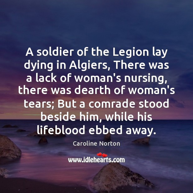 A soldier of the Legion lay dying in Algiers, There was a Image