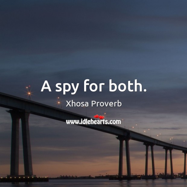 A spy for both. Image
