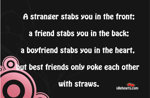 Best friends poke each other Best Friend Quotes Image