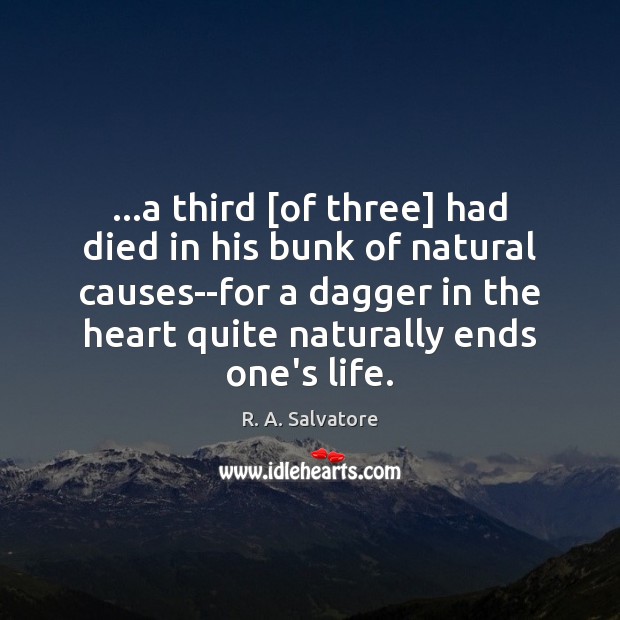 …a third [of three] had died in his bunk of natural causes–for Image